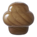 Braune Glas-Vase Ø16,5x17 cm - Moderne Designer-Vase