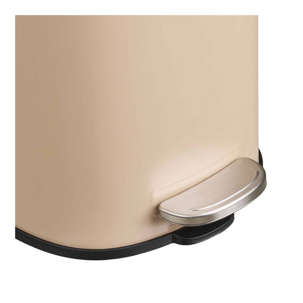 Lodi Tretmülleimer Metall beige, elegantes Design für moderne Einrichtung