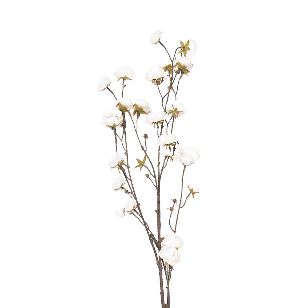 Künstliche Blume 115 cm aus weißem Kunststoff