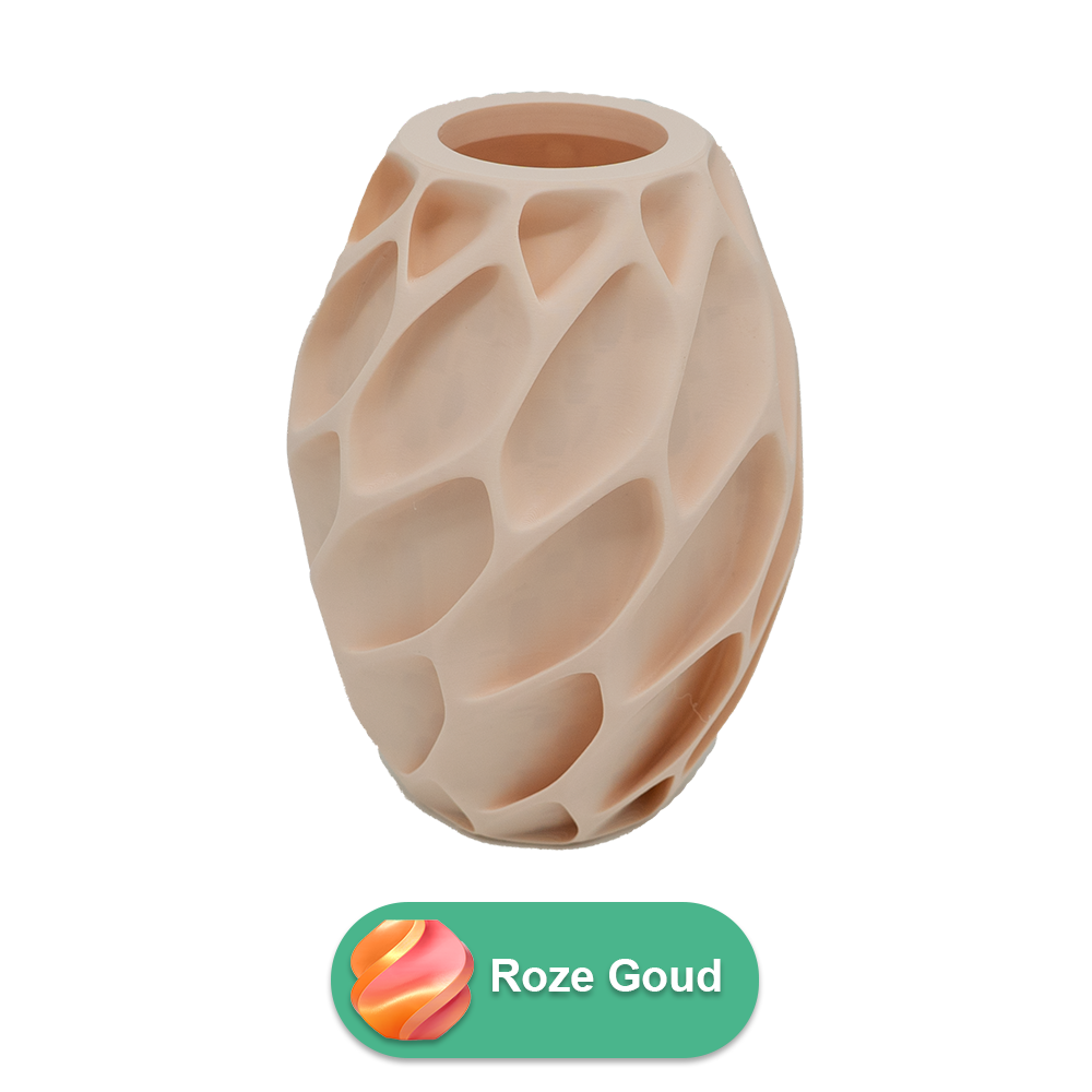 Oruna 3D-Vase – 3D-gedruckte Vase – nachhaltiges PLA – geeignet für künstliche Blumen