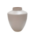 Mundgeblasene Vase Tujela in Elfenbein – Frontansicht