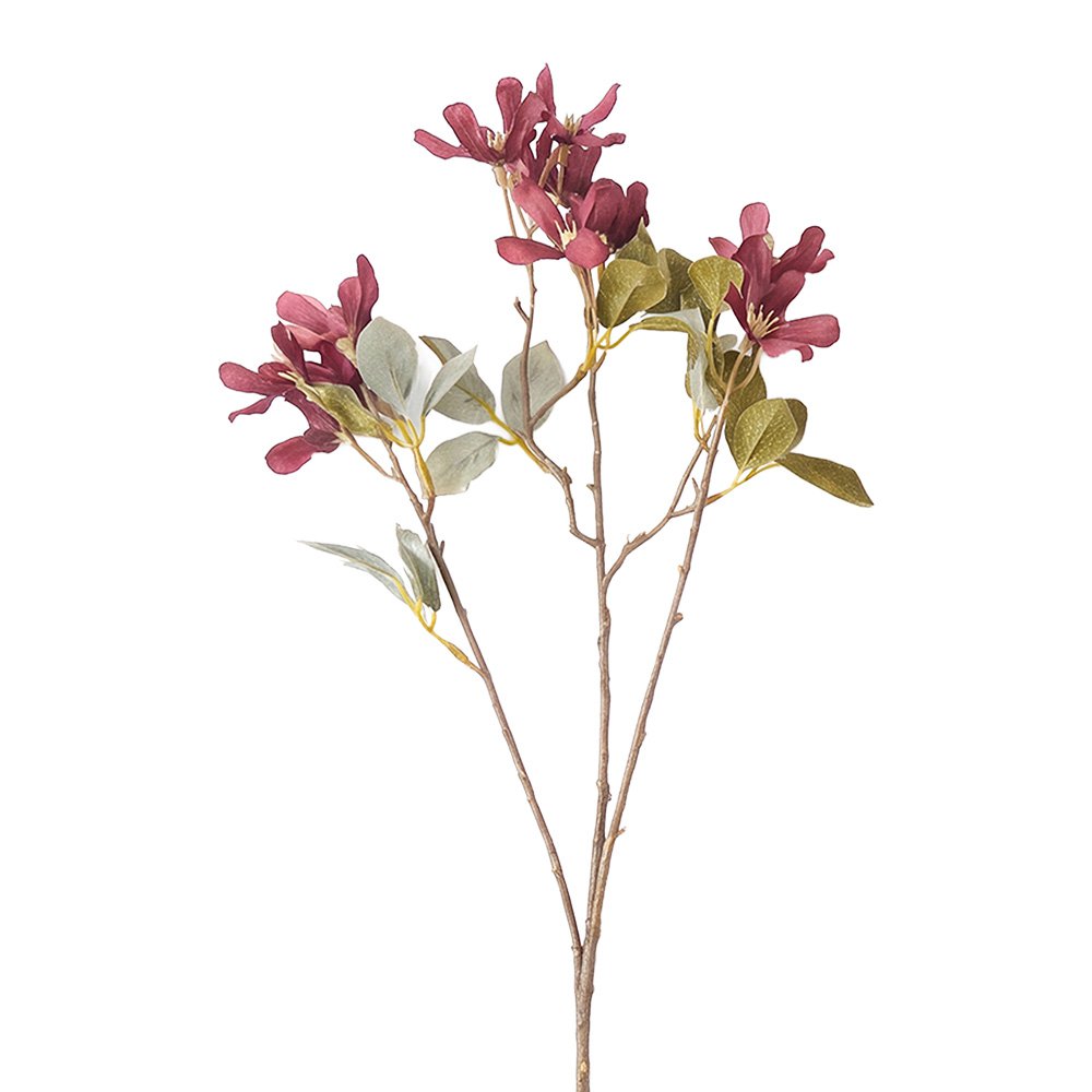 Künstliche Blume aus violettem Kunststoff