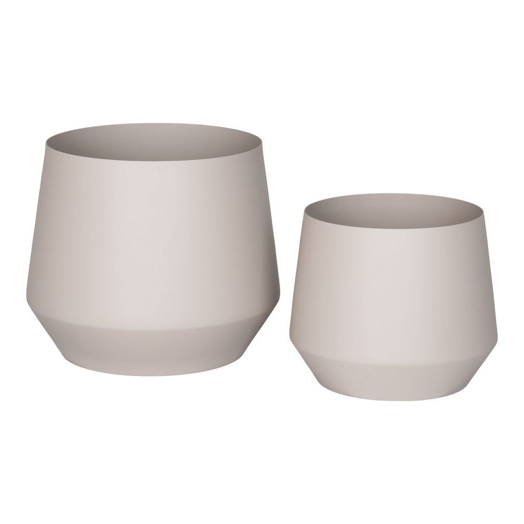 Trofa Flower Pot - Blumentopf, Stahl, Sand, 2er-Set