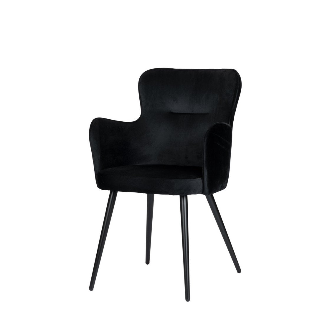 Ohrensessel schwarz (2er-Set)