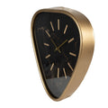 Wanduhr 38 cm, braune Eisen-Wanduhr