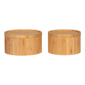 Chefalu Aufbewahrungsbox – Aufbewahrungsbox, Bambus, natur, 2er-Set