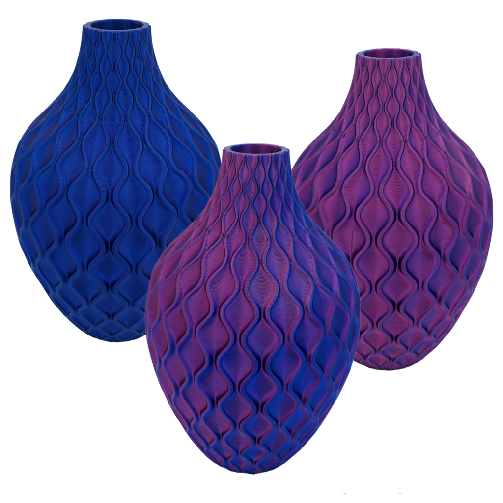 Ophira 3D-Vase – 3D-gedruckte Vase – nachhaltiges PLA – geeignet für künstliche Blumen