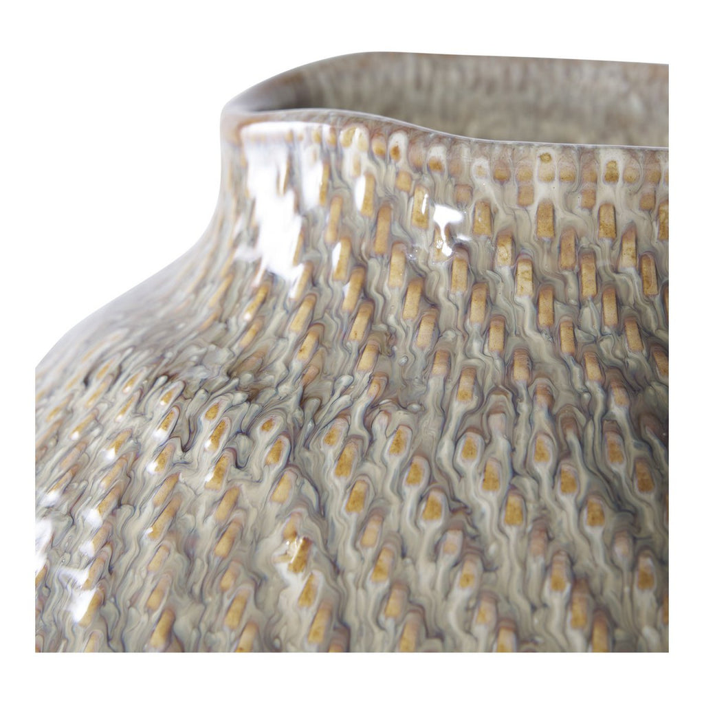 Moderne Deko Vase 26cm Durchmesser - Seitenansicht