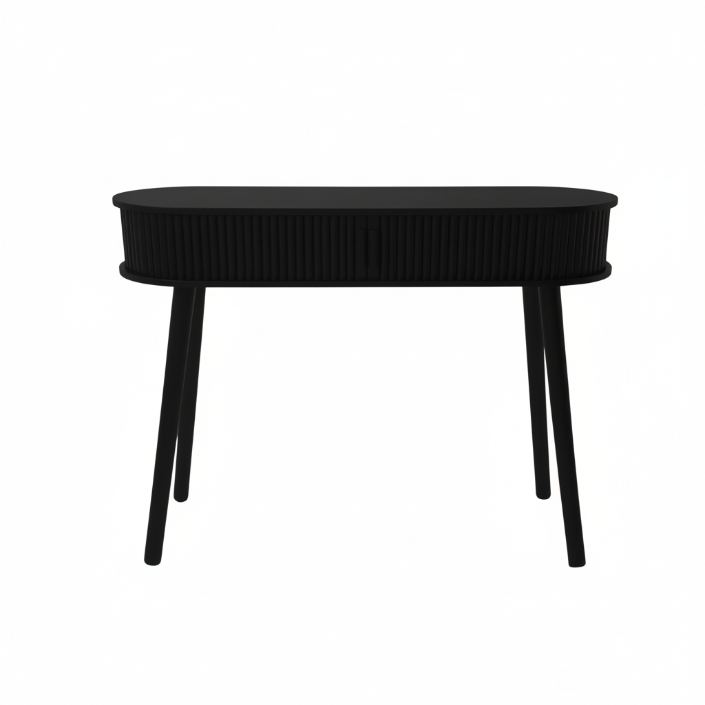 Beistelltisch - Schwarz - MDF - 100x33x76cm