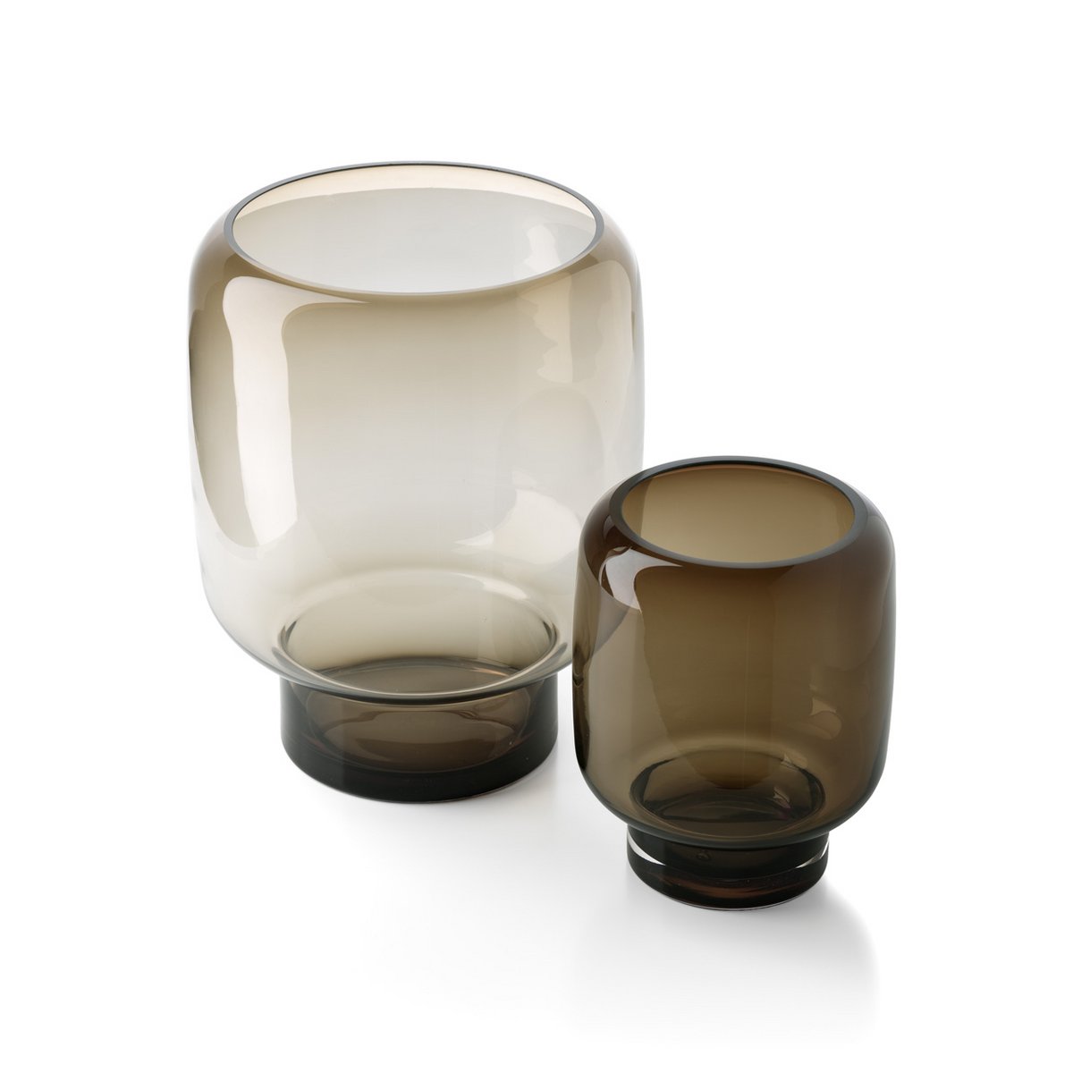 Die Smoky Cube Vase – Braun – L