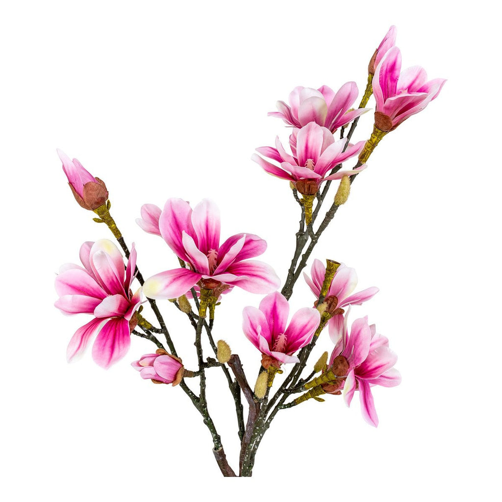 Magnolienbaum – Grün/Rosa, PE-Kunststoff, H:74 cm