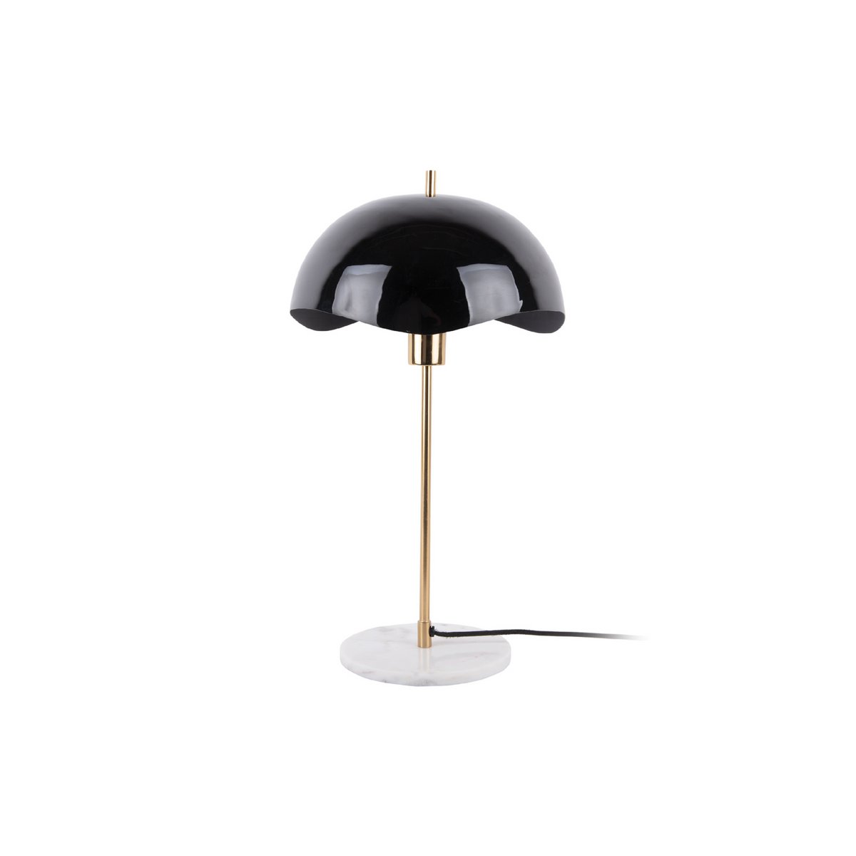 Tischlampe, gewellte Kuppel