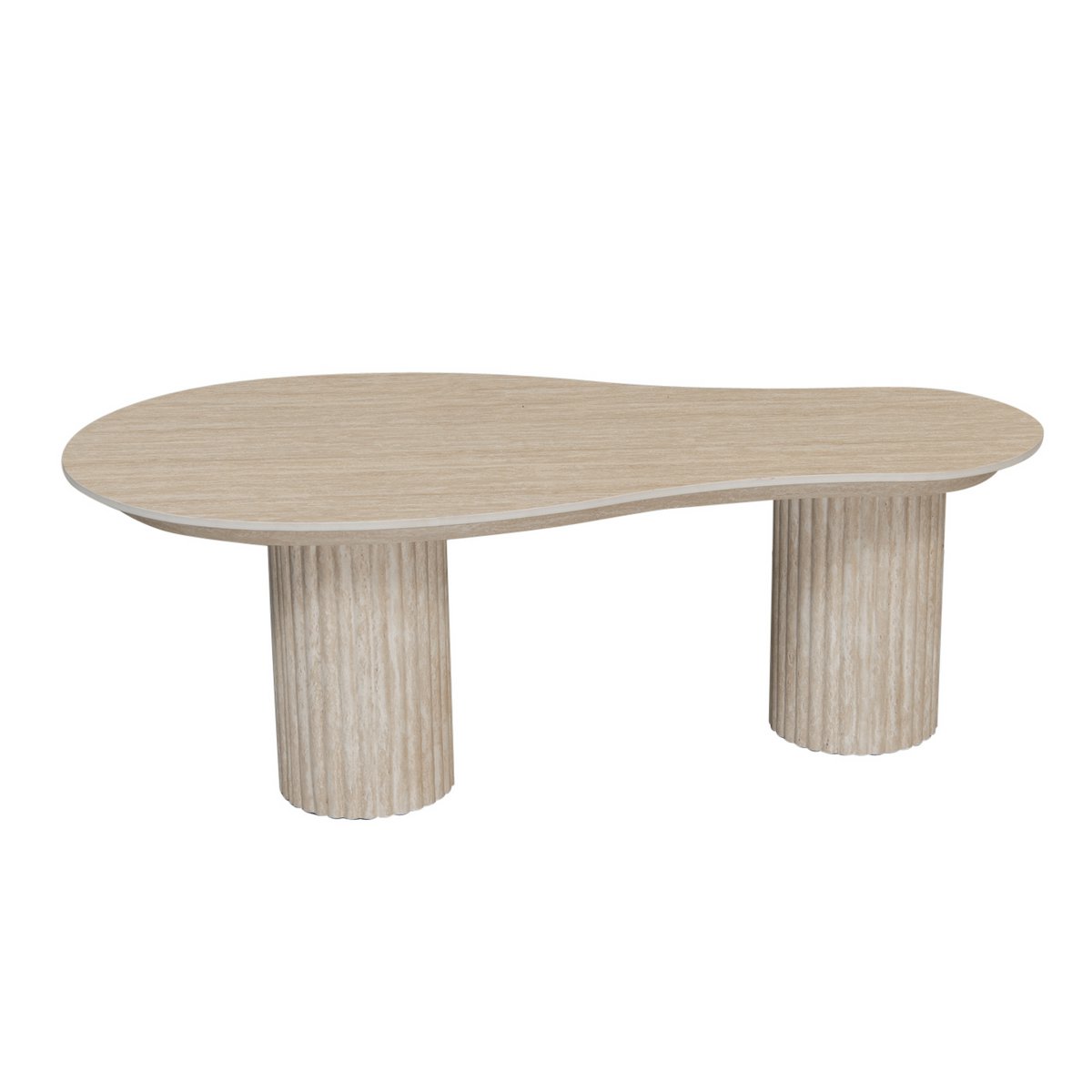 Craft-Couchtisch Travertin Keramik