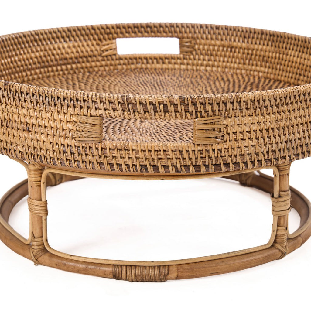 Das Rattan Rise Tablett – Naturbraun
