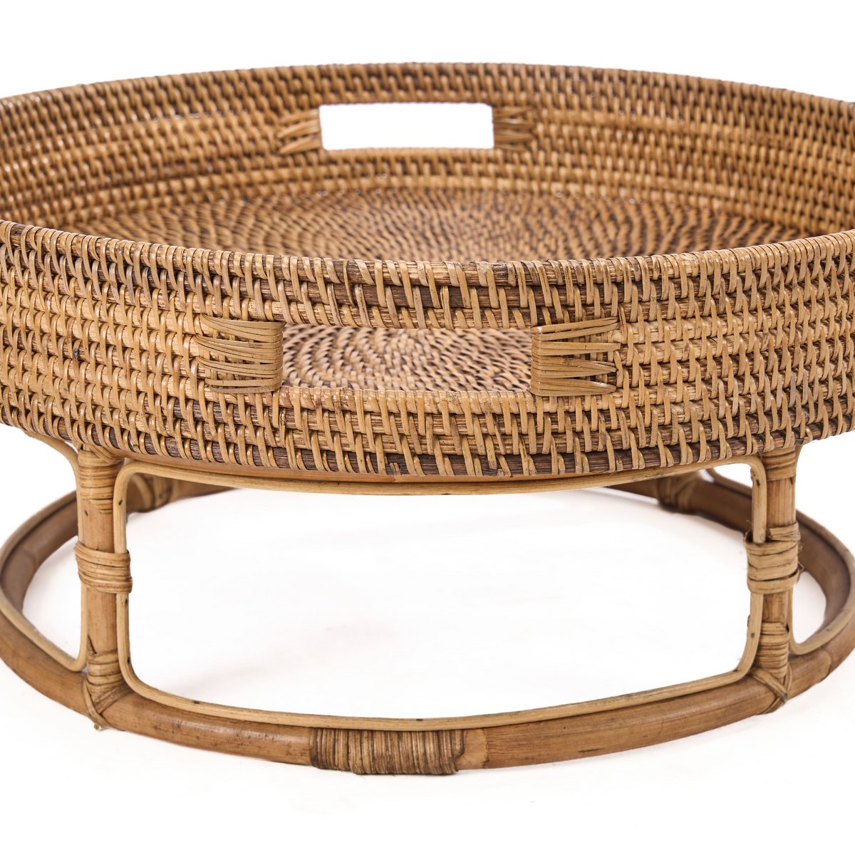 Das Rattan Rise Tablett – Naturbraun