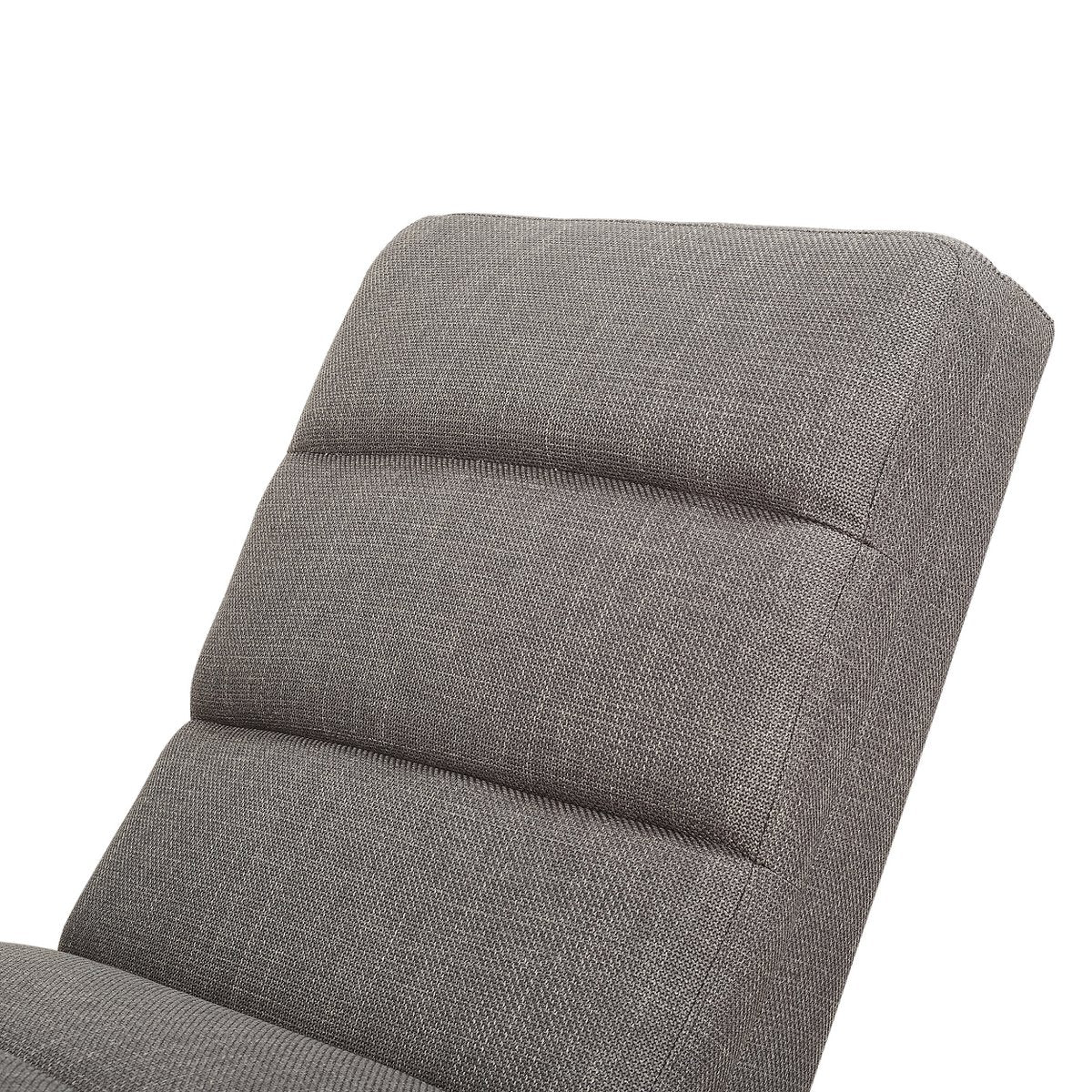 Chaiselongue Strukturstoff Grau