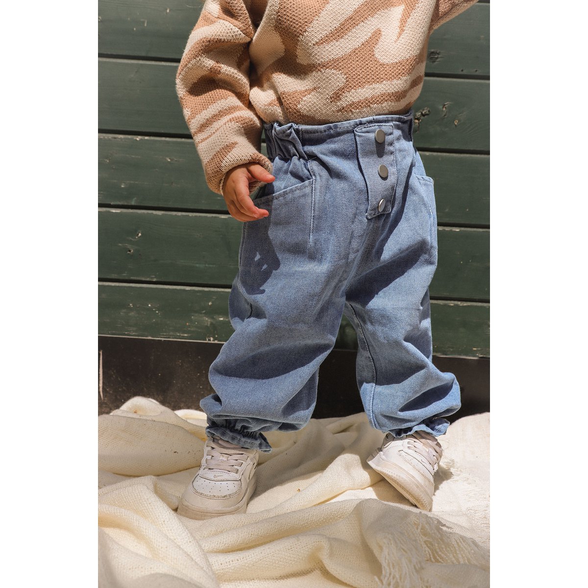 Kinder Zebra-Pullover Unisex – Darcy | La Olivia Kids