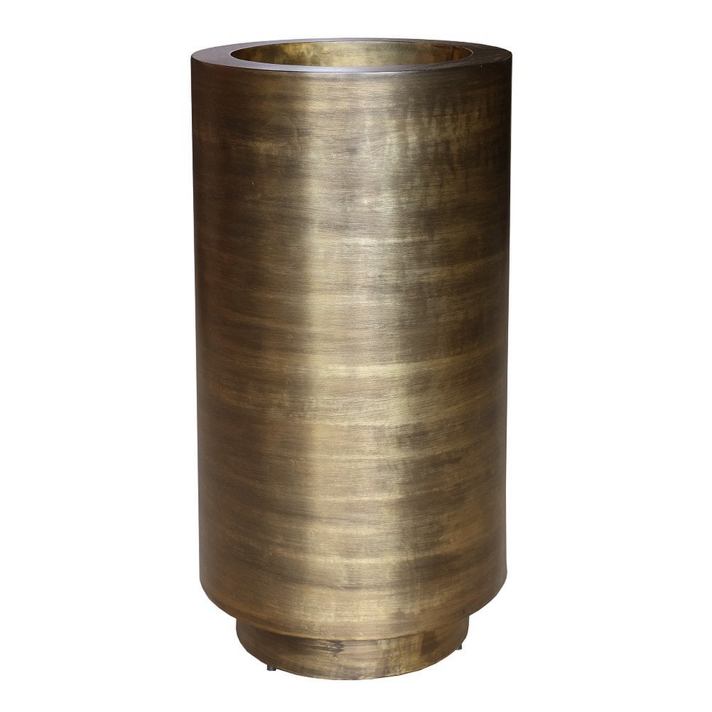 Großer Designtopf Potosi Stahl Bronze Innenbereich – Vase The World