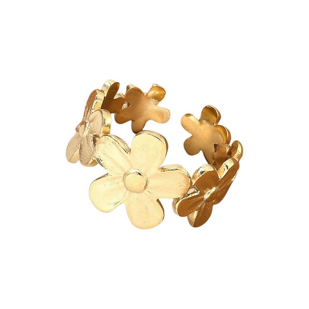 LOUIZ Ring mit Blumen