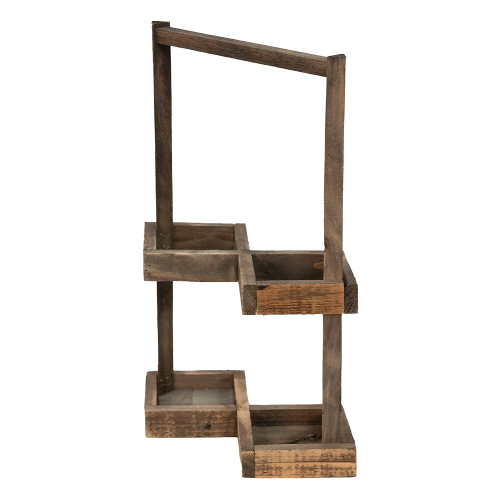 Weinregal 27x14x42 cm brauner Holzflaschenregal