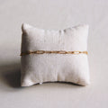 SA808 - Stahl-D-Kettenarmband - Gold