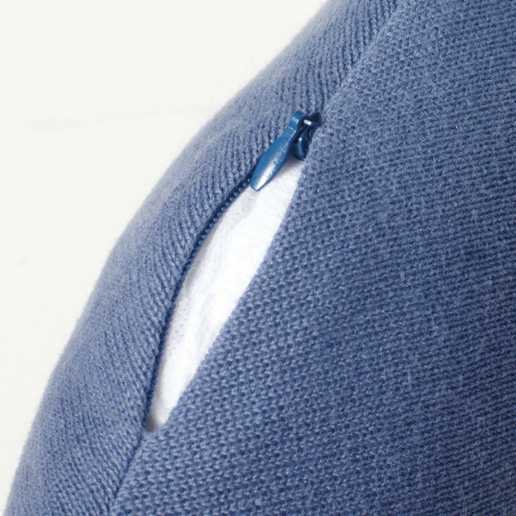 Blaues Ballonkissen "Willkommen Kleiner"