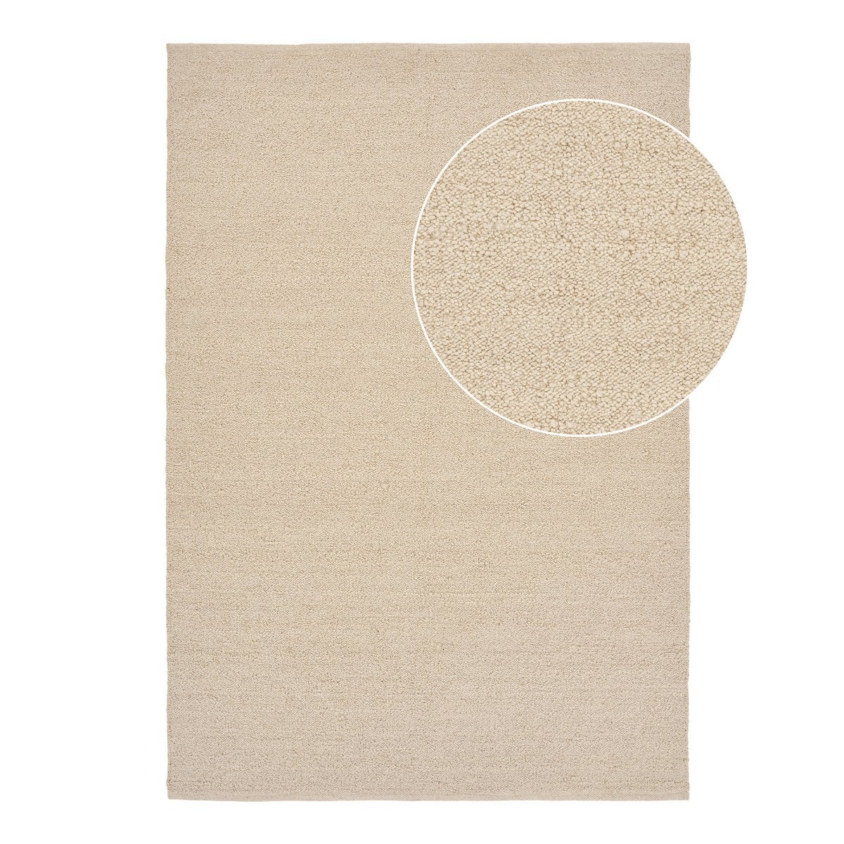 Bela Teppich, handgewebt, beige, 160x230 cm