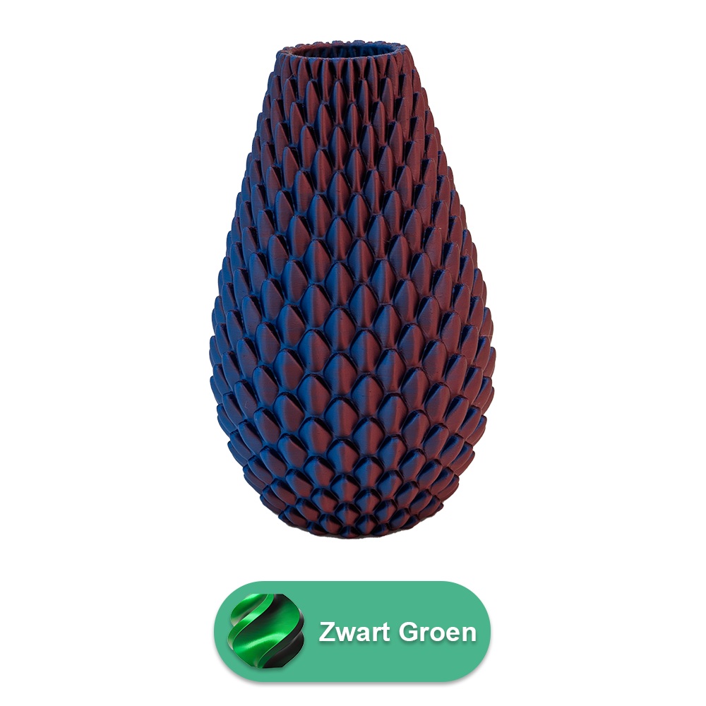 Myraka 3D-Vase – 3D-gedruckte Vase – nachhaltiges PLA – geeignet für künstliche Blumen