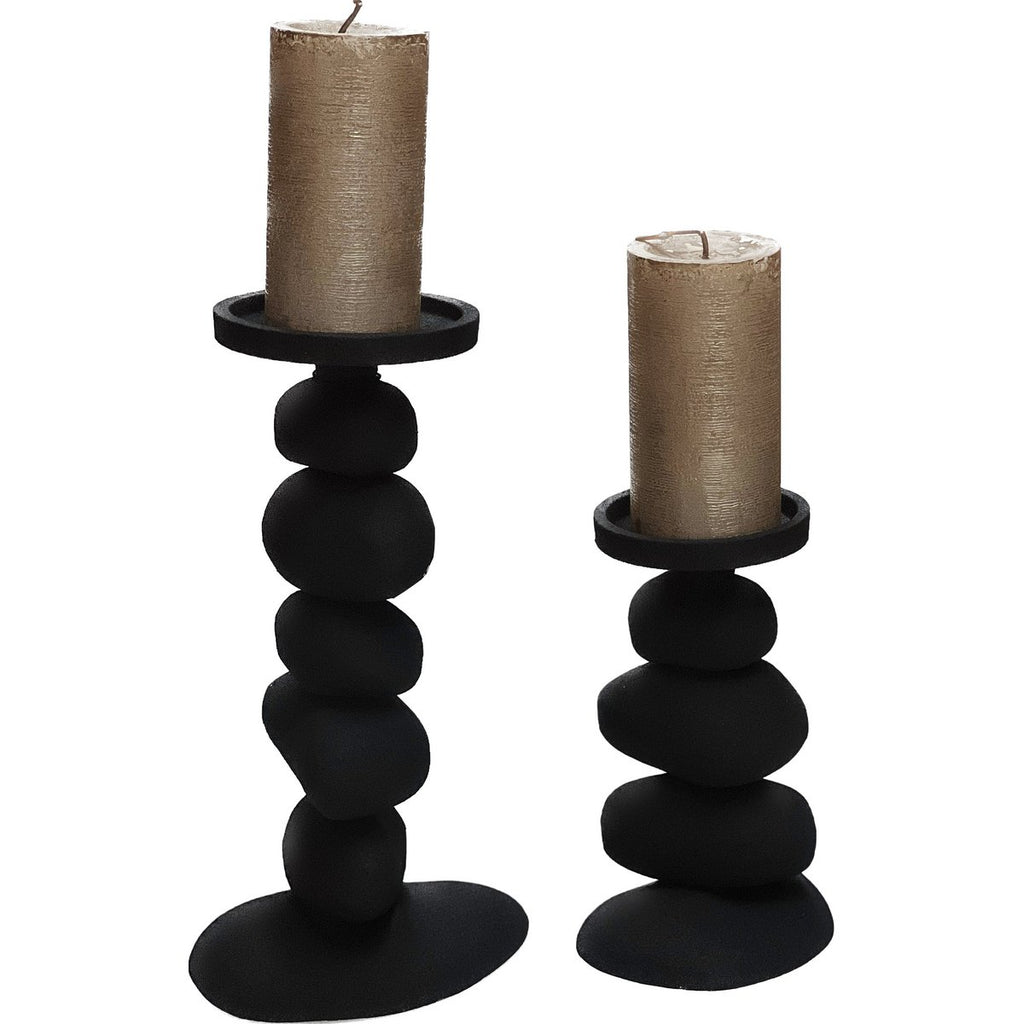 Carepa schwarz L17/15 x B13/11 x H31/20 cm – 2 Stück