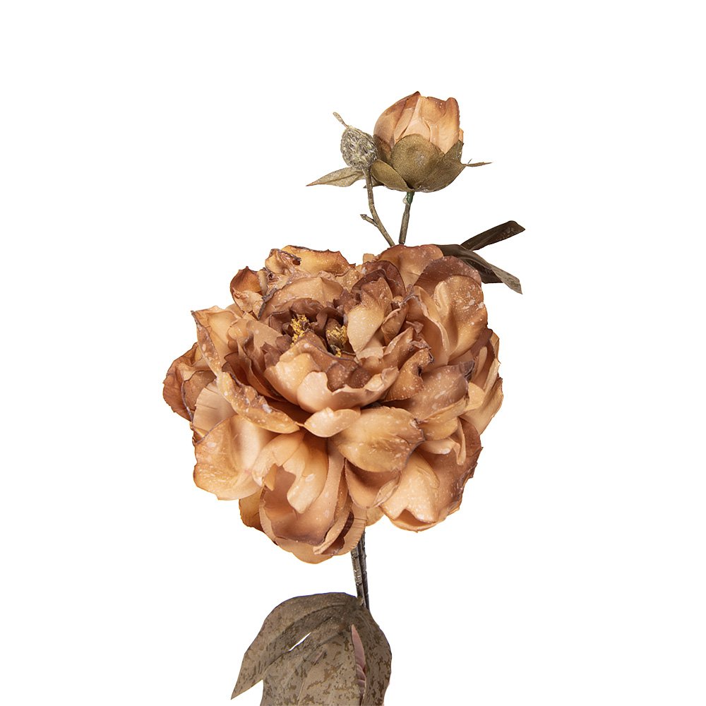 Künstliche Blume 73 cm brauner Kunststoff