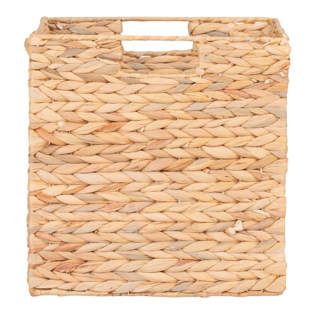 Passo Korb – Natur, Wasserhyazinthe, faltbar, 30 x 30 x 30 cm
