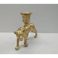 Polyresin Kerzenhalter Tiger gold