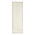 Wanddekoration gebrochenes Weiß 90x30 cm – Relief Wandobjekt von Mica Decorations