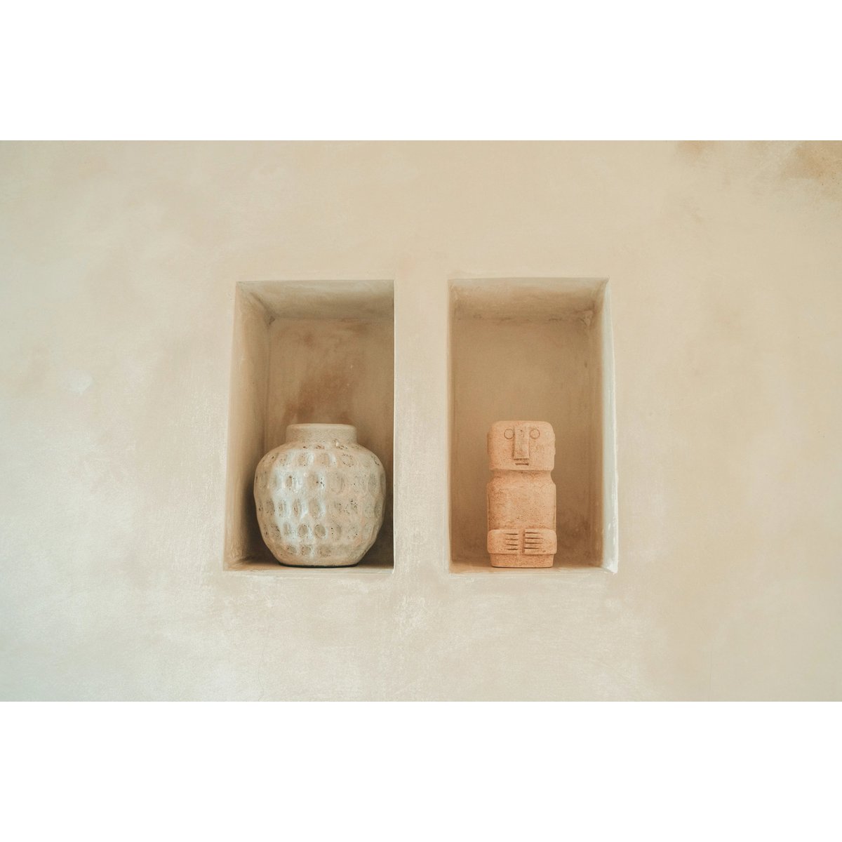 Kleine Beton-Vase - stilvolle Wohndekoration