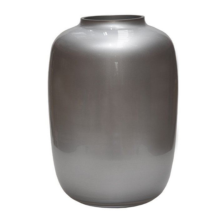  Artic Silber Vase mit Blumen dekoriert
