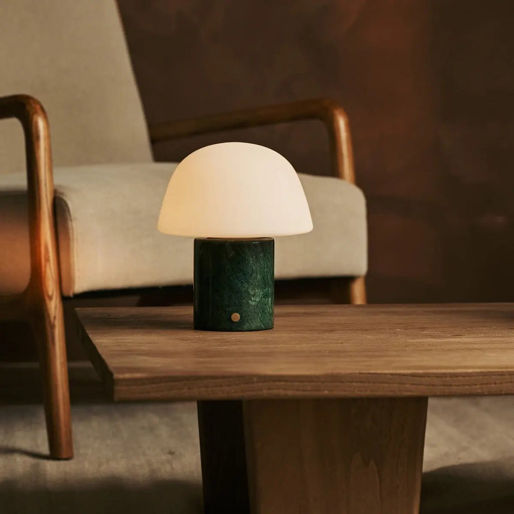 Rijks Collection „The Maes“ – Grüne Marmor-Tischlampe