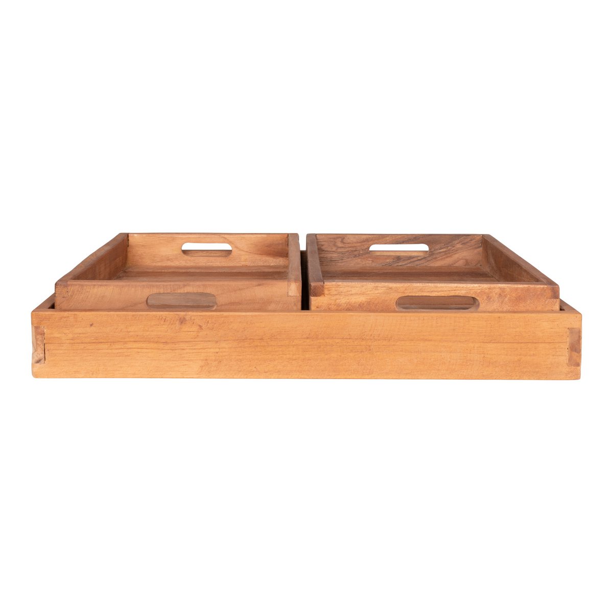 Faro Tablett – Teak, Natur, 3er-Set