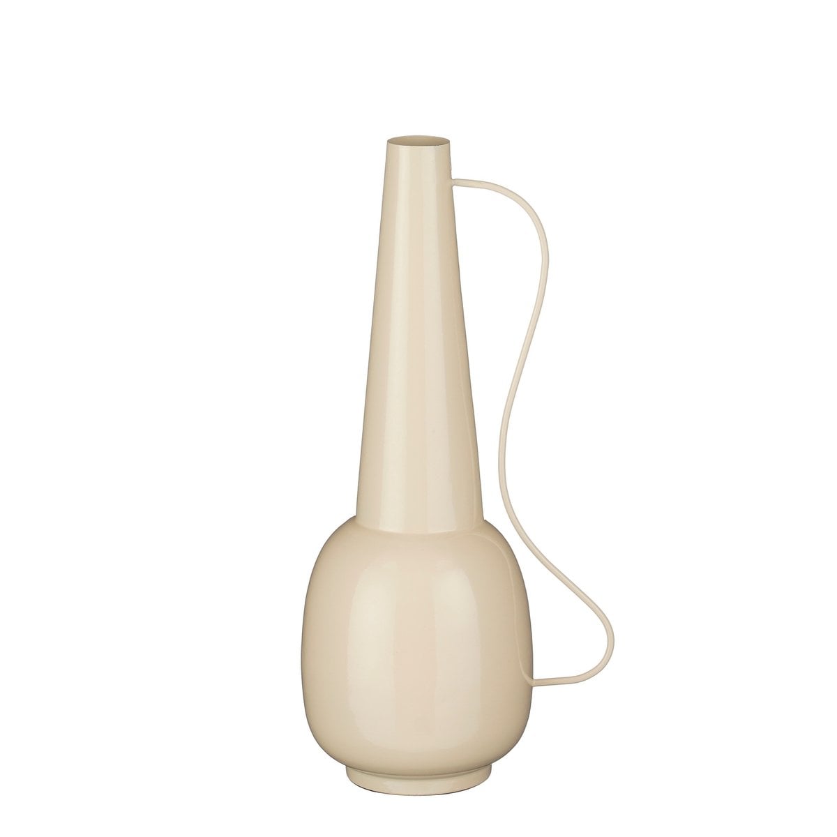 Vase Tosno Cremeweiß – Große Samt-Vase 54cm von Mica Decorations