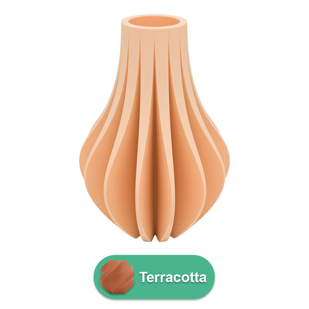 Aventa 3D-Vase – 3D-gedruckte Vase – nachhaltiges PLA – geeignet für künstliche Blumen