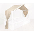 tiSsi® Baldachin Musselin für Hausbetten 90x200 cm creme