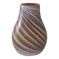 Braune Glas-Vase Ø16x23 cm - Moderne Designer-Vase