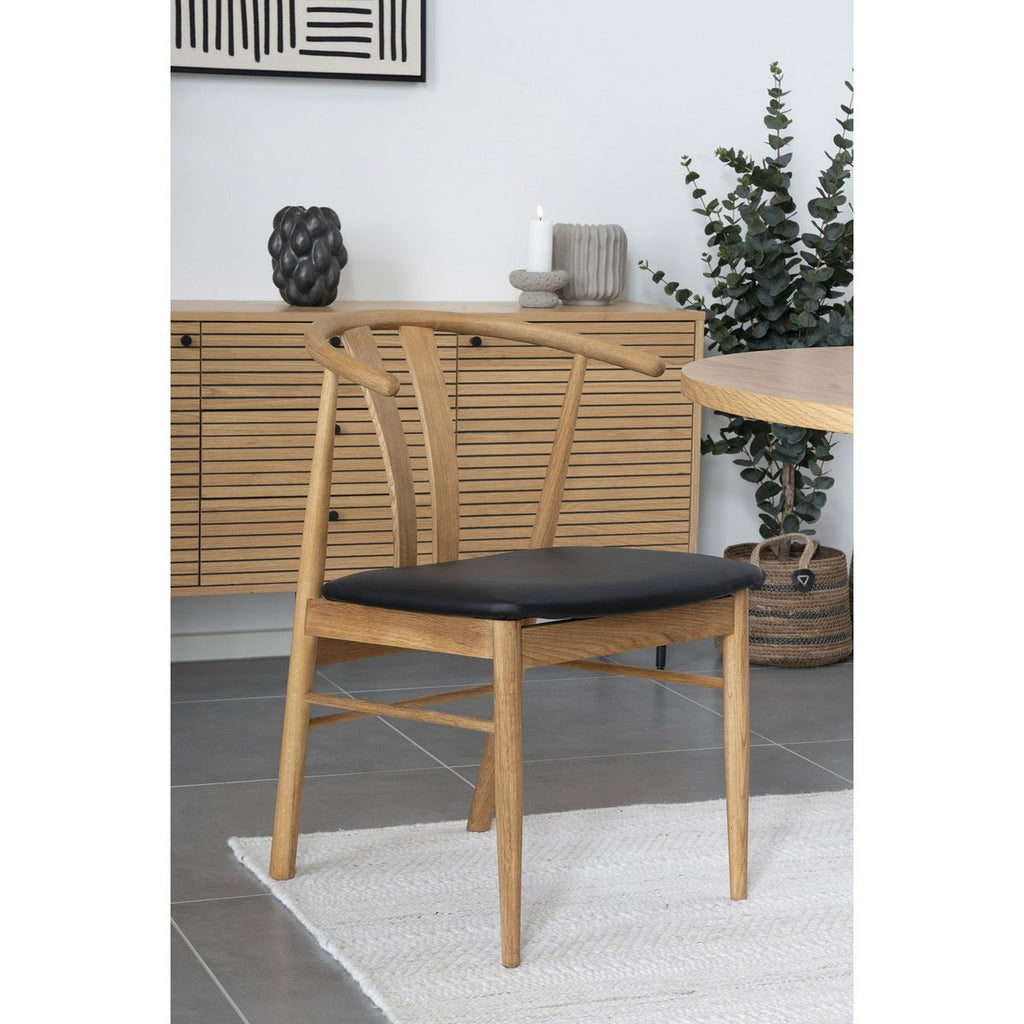 Designer Keramik-Vase schwarz - elegante Tischdeko