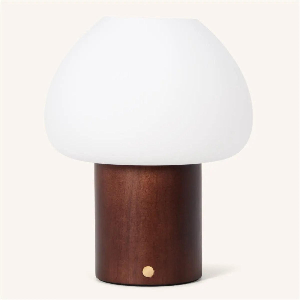 Fynn Dunkelbraune Holzlampe | Wiederaufladbar, dimmbar und stilvoll