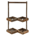 Weinregal 27x14x42 cm brauner Holzflaschenregal