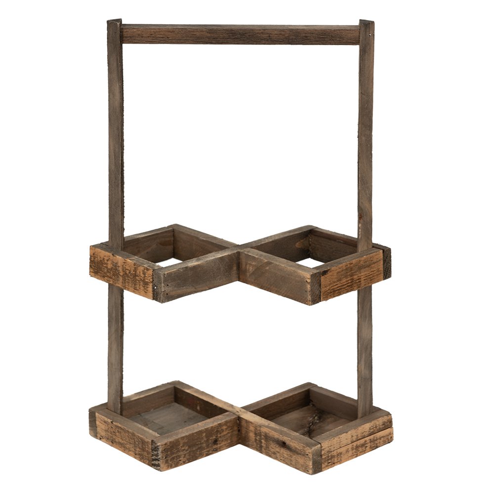 Weinregal 27x14x42 cm brauner Holzflaschenregal