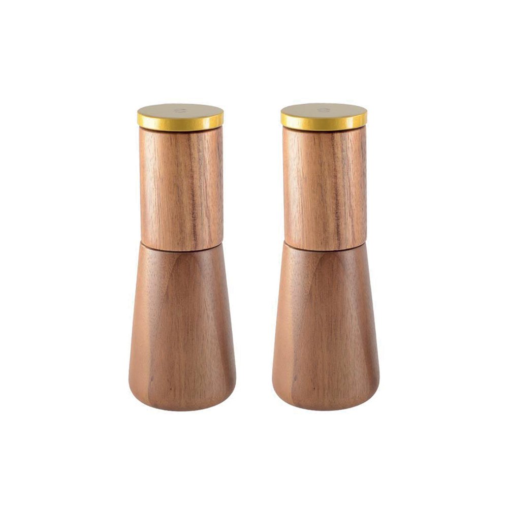 Holz Salz und Pfeffermühle Set von Aulica 17,5 cm braun