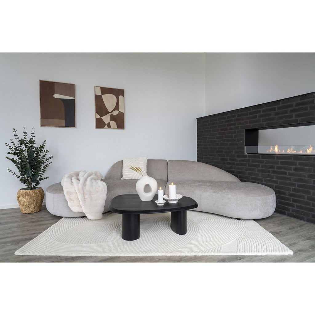 Weiße Vase 27,8 cm hoch - stilvolle Dekoration von 4Decor