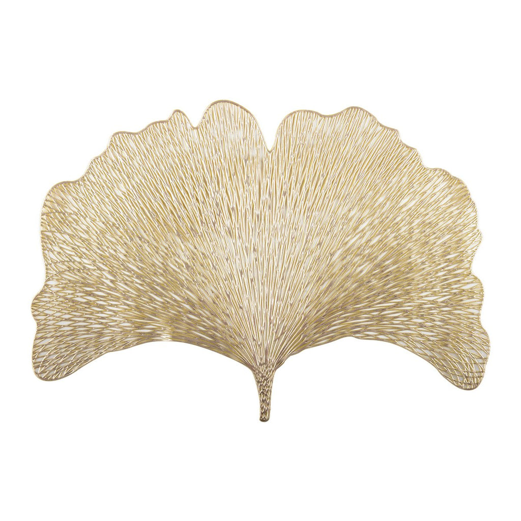 Ginkgo Goldener Teller 44x30 cm