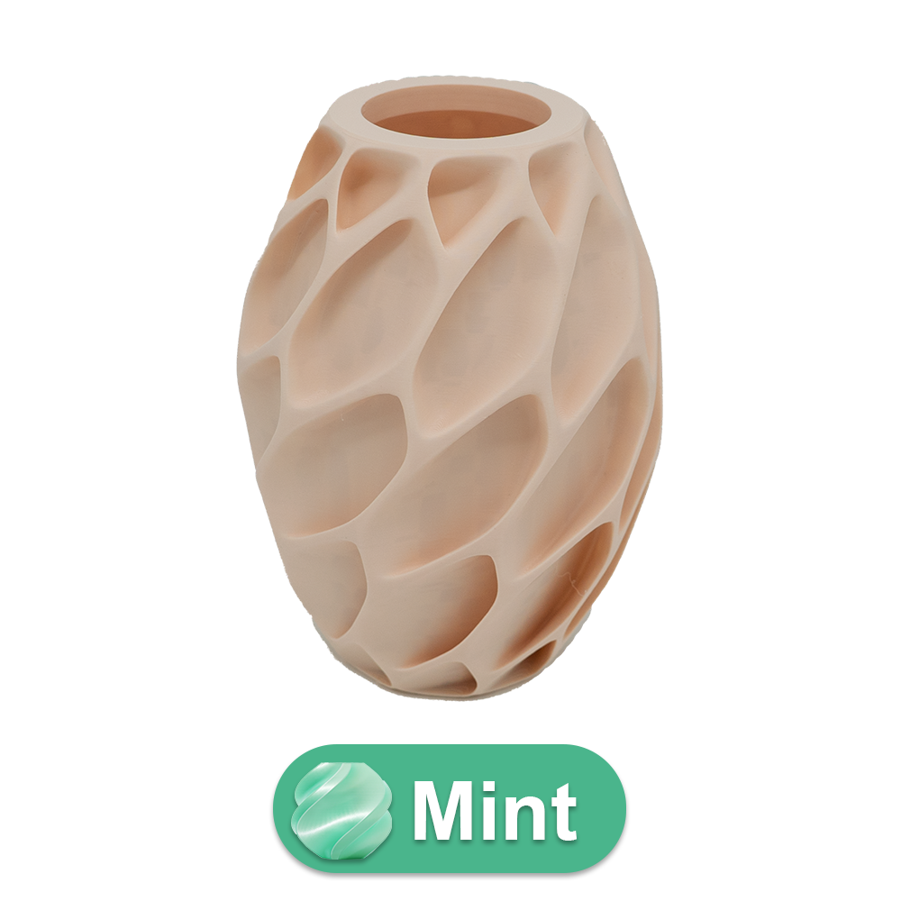 Oruna 3D-Vase – 3D-gedruckte Vase – nachhaltiges PLA – geeignet für künstliche Blumen