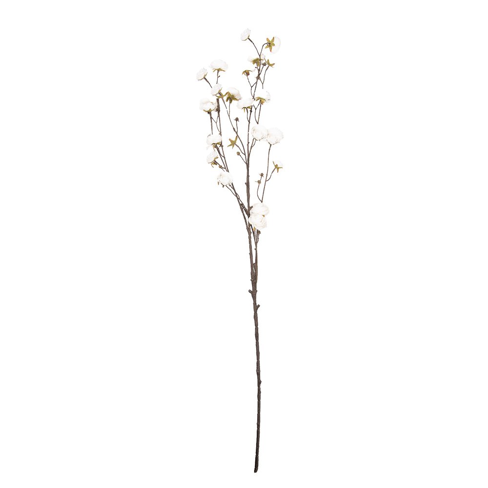 Künstliche Blume 115 cm aus weißem Kunststoff